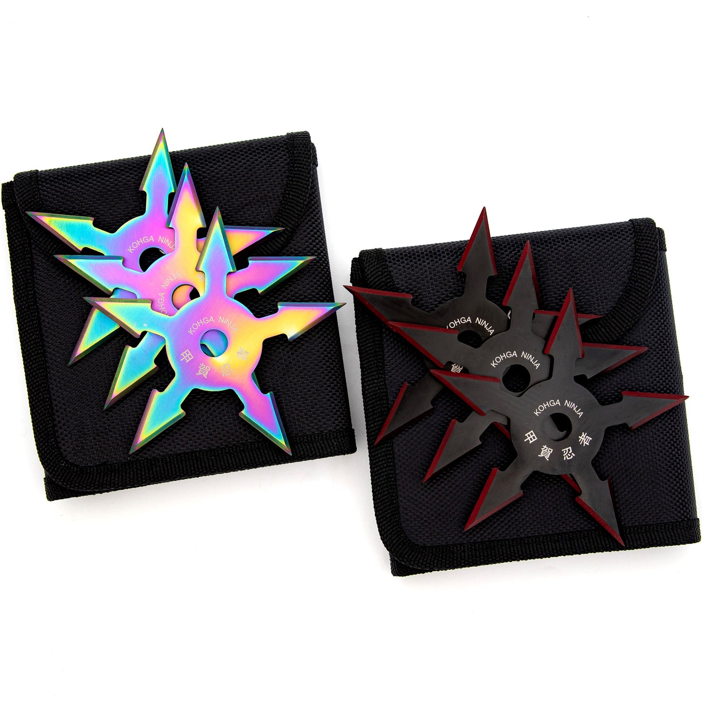 Khoga Ninja Set of 3 Sure Stick Five Point Shuriken Throwing Star | Choose Your Color