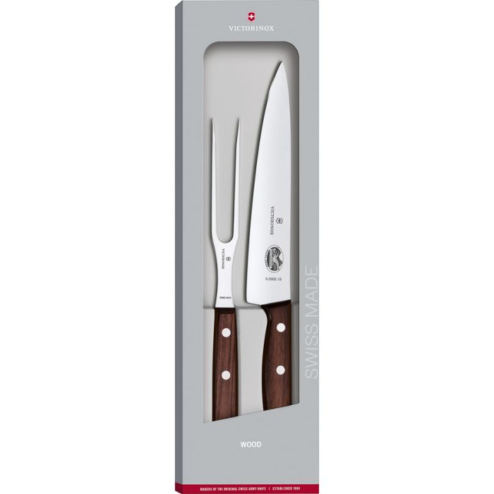 Victorinox Carving Set 2pc Wood