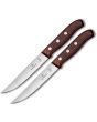 Victorinox Steak Knife Set 2pc Wood