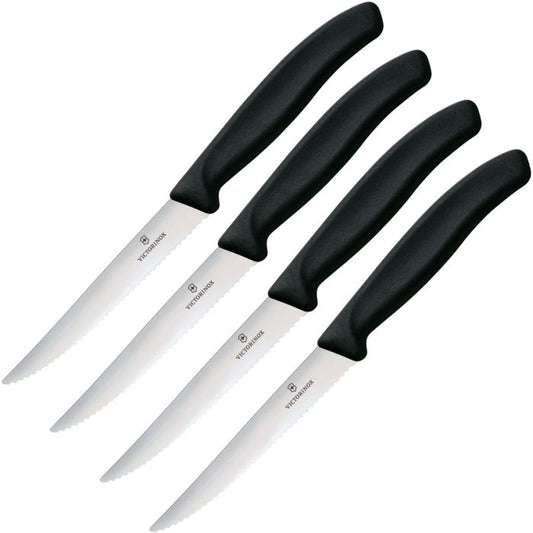 Victorinox Steak Knife Set 4pc Black