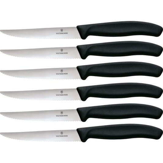 Victorinox Steak Knife Set 6pc Black