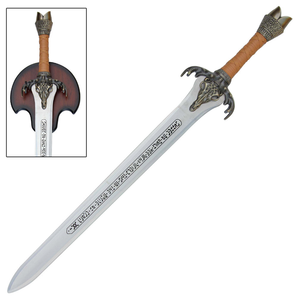 Barbarian Father's Medieval Rams Head Sword