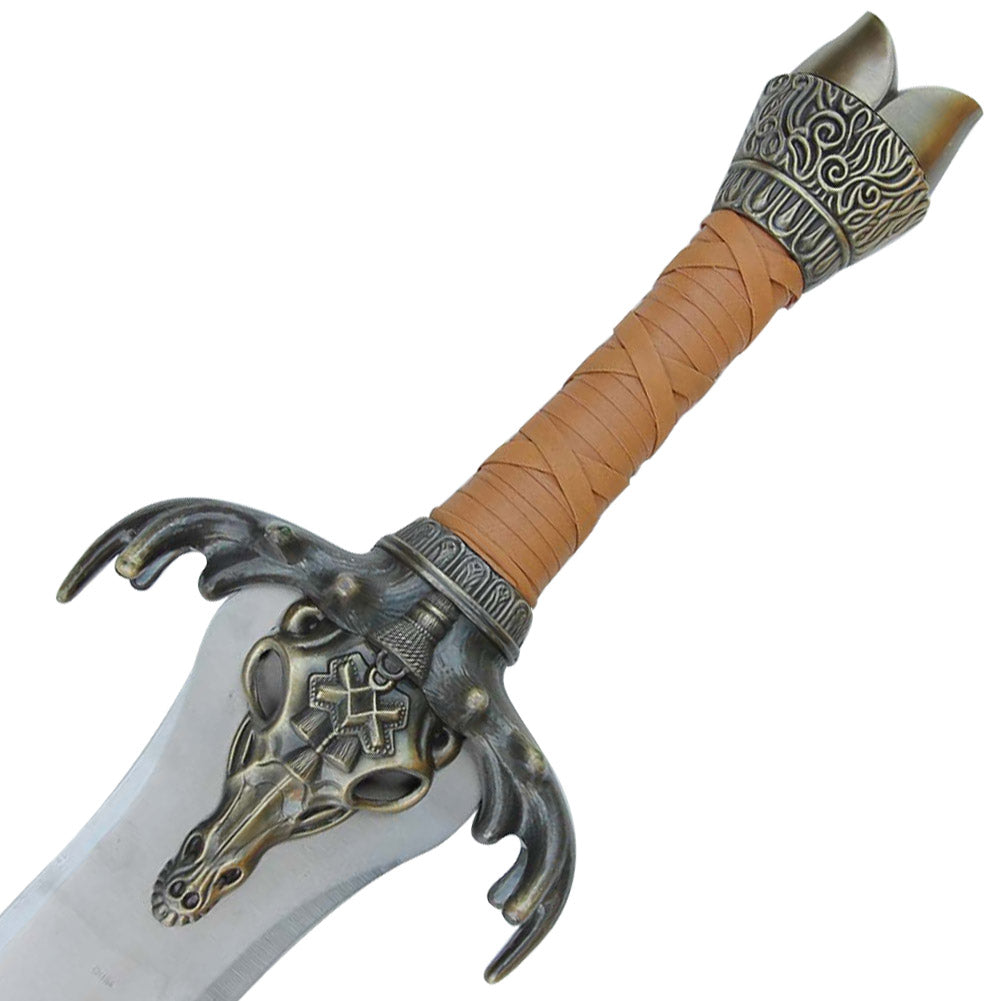 Barbarian Father's Medieval Rams Head Sword