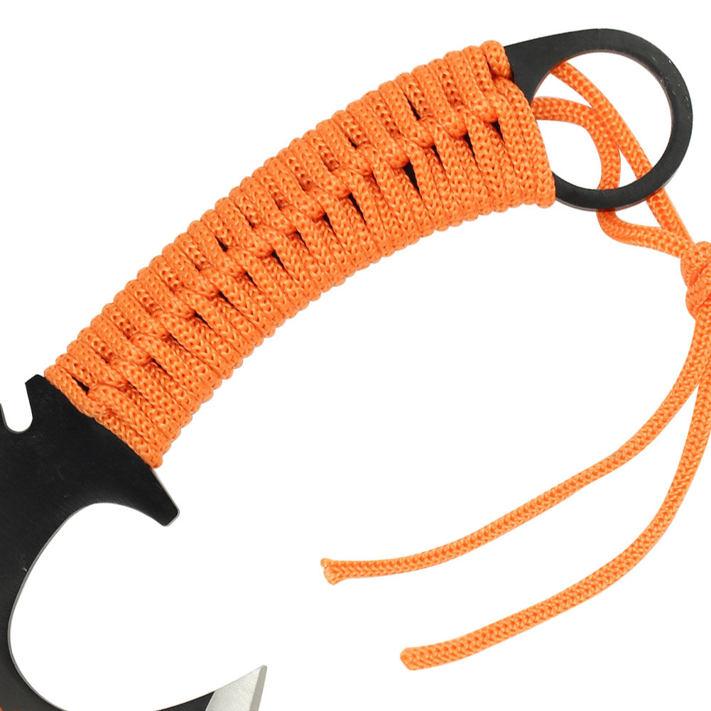 Zed Skull splitter Throwing Axe - Orange