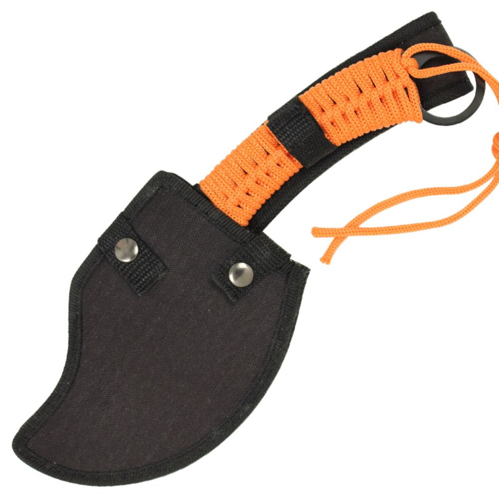 Zed Skull splitter Throwing Axe - Orange