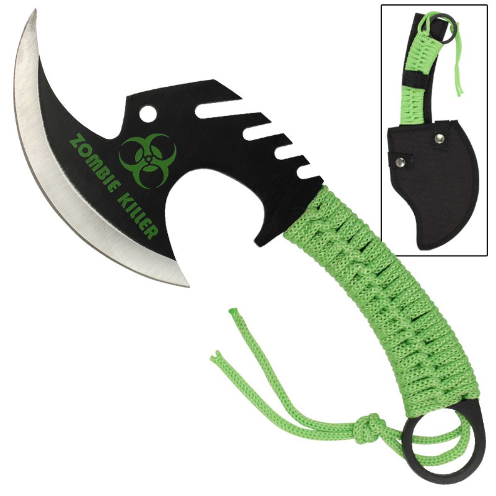 Zed Skullsplitter Throwing Axe - Green