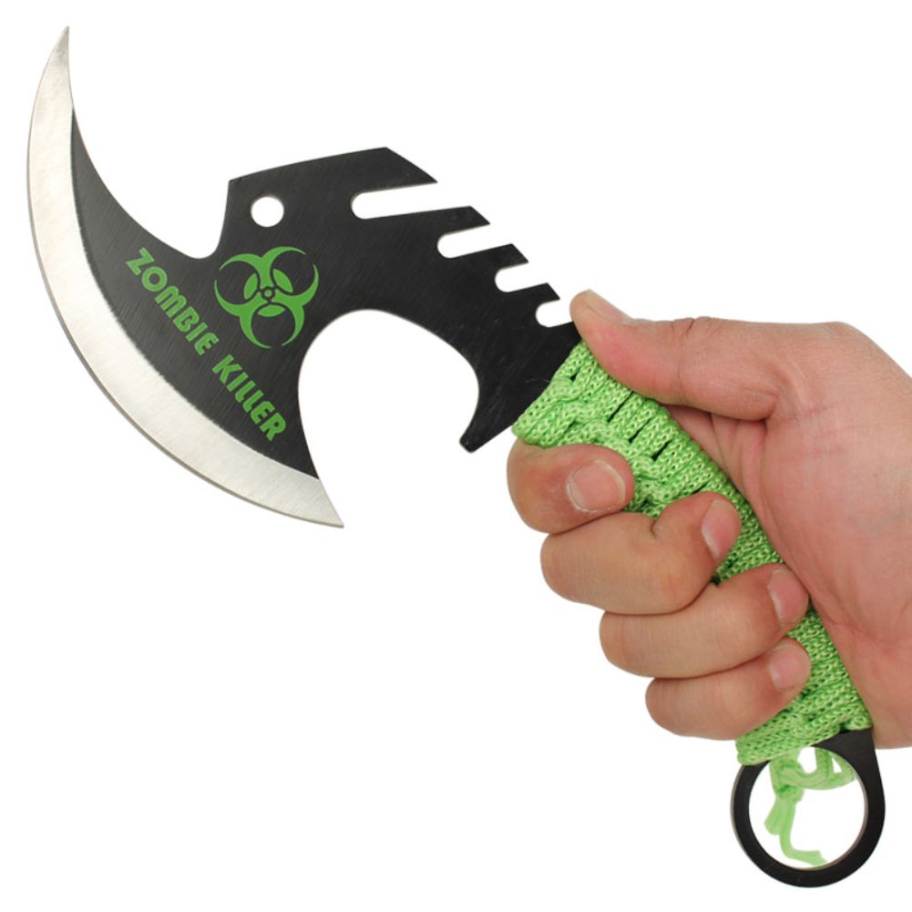 Zed Skullsplitter Throwing Axe - Green