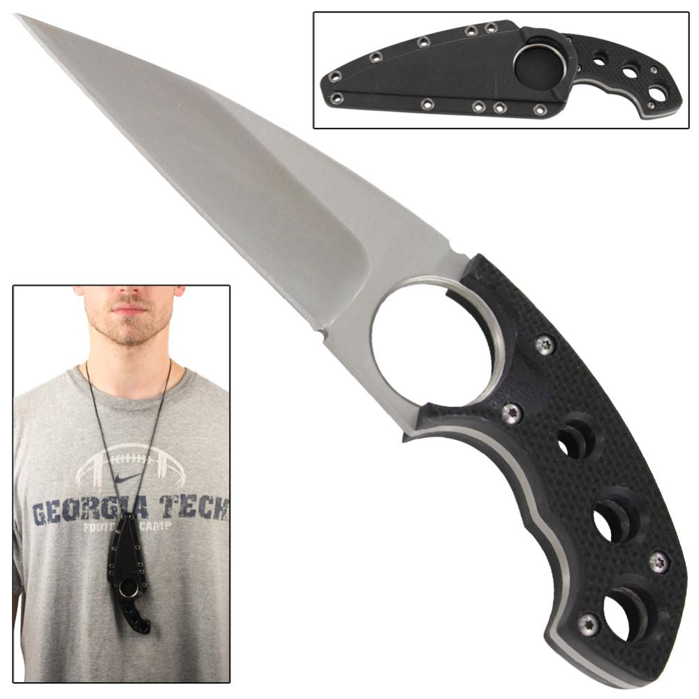 Black Raven Bird of Prey Talon Neck Knife