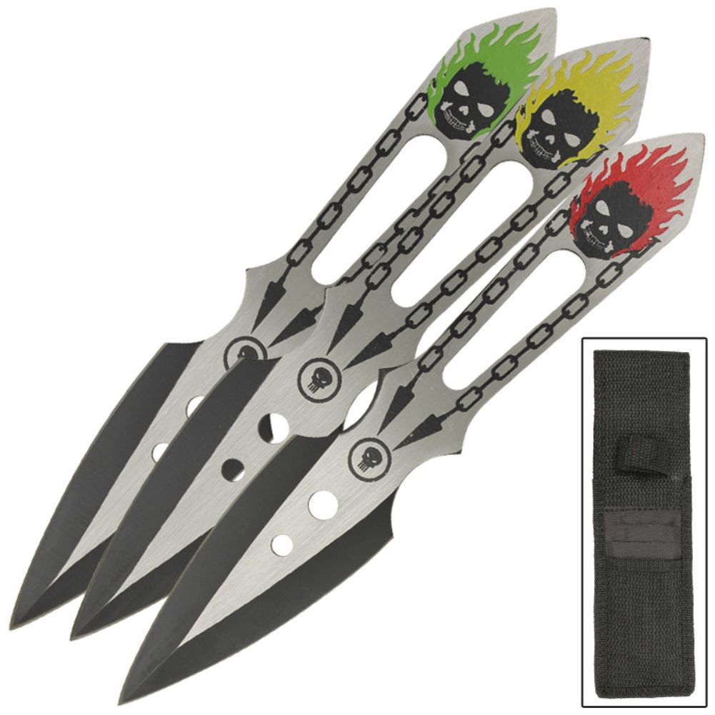 Unchained Vicious 3 Piece Pro Balance Throwing Knife Set