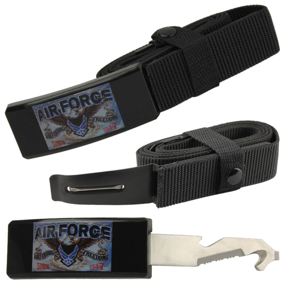 US Air Force Defending Freedom Belt Cutter Knife Belt