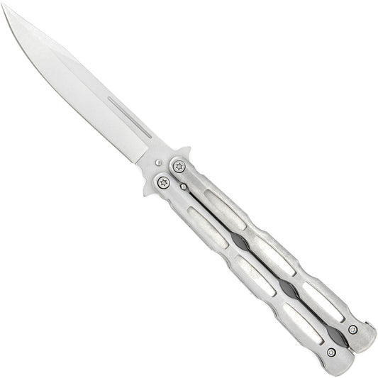 Unchained Balisong Butterfly Knife | Stainless Steel Blade | Clip Point