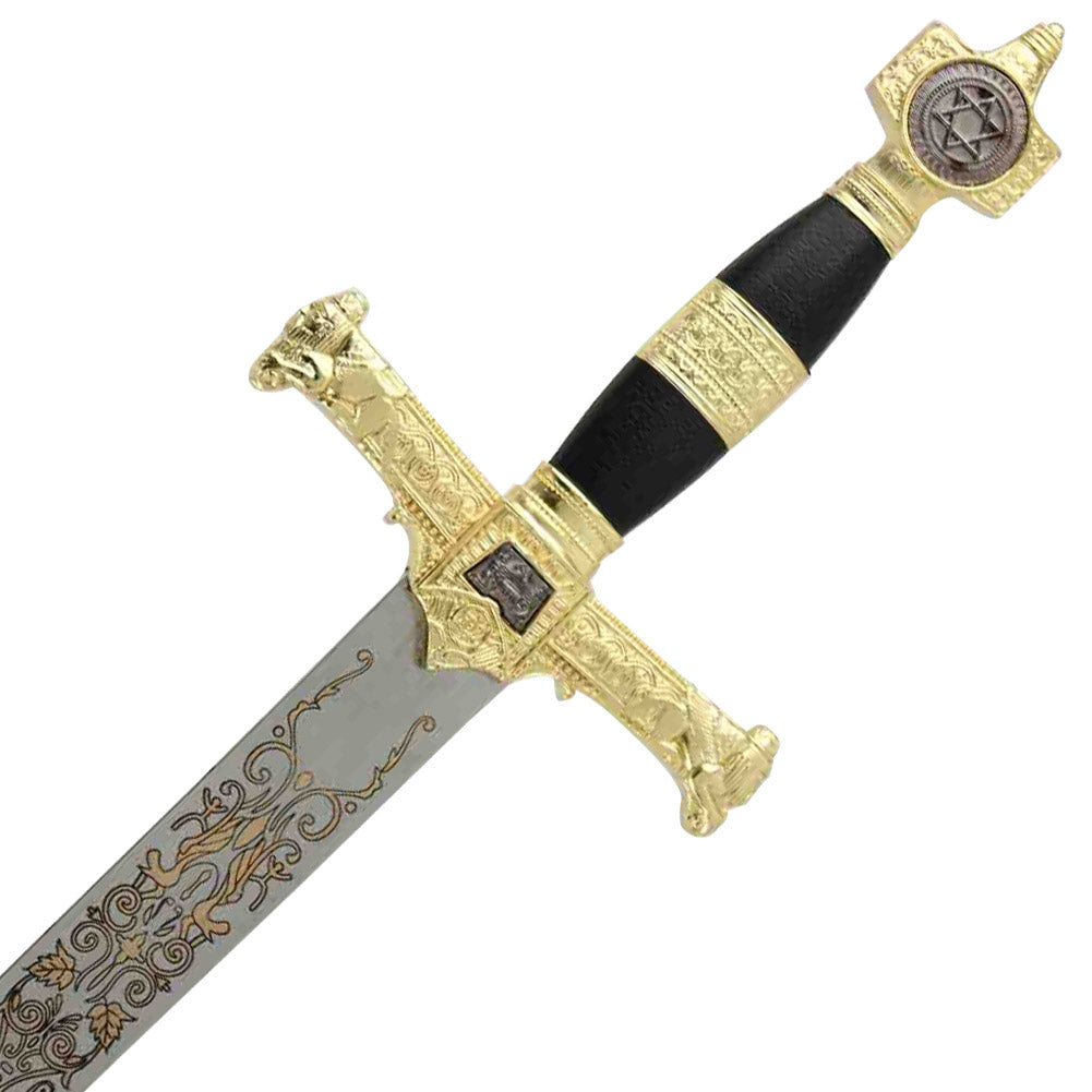 King Solomon Medieval Crusader Replica Longsword - Black