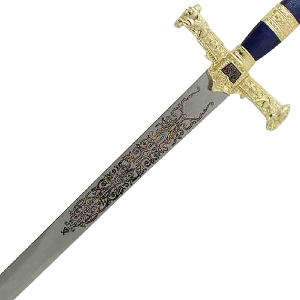 King Solomon Medieval Crusader Replica Longsword - Blue