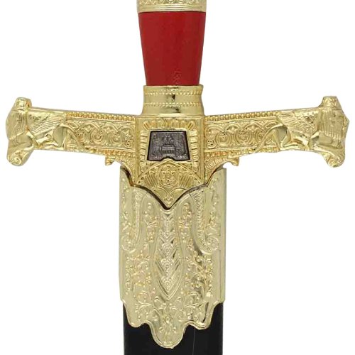 King Solomon Medieval Crusader Replica Longsword - Red