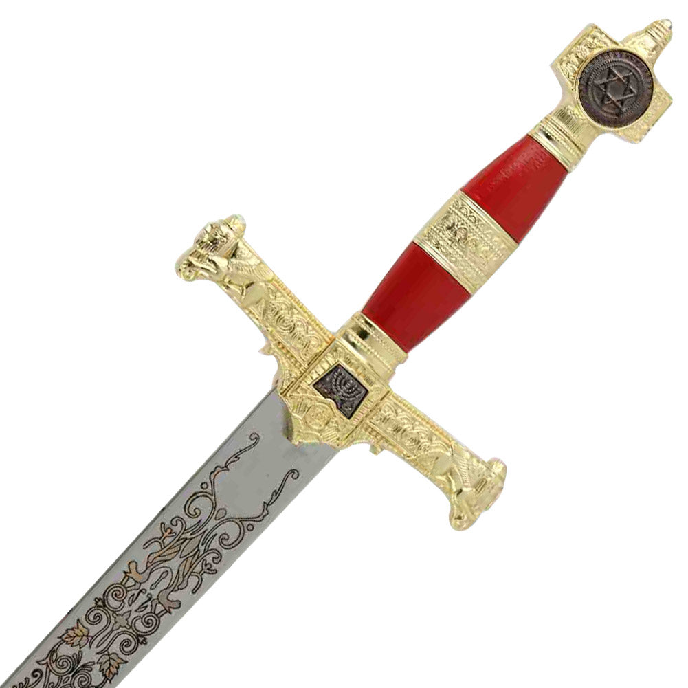 King Solomon Medieval Crusader Replica Longsword - Red