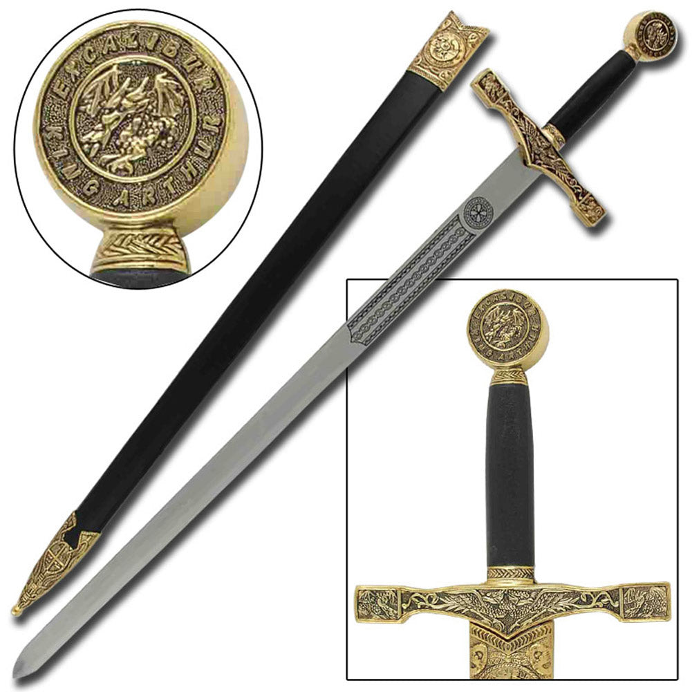 King Arthur Excalibur Replica Longsword Gold