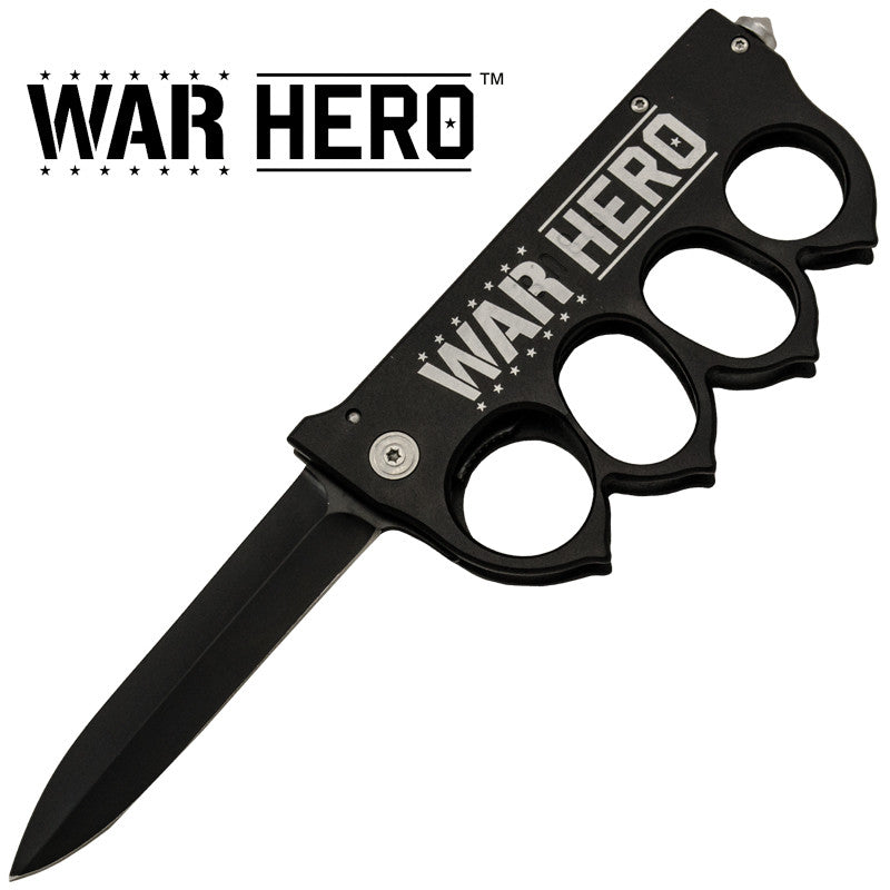 War Hero Brass Buckle Spring Assisted Folder