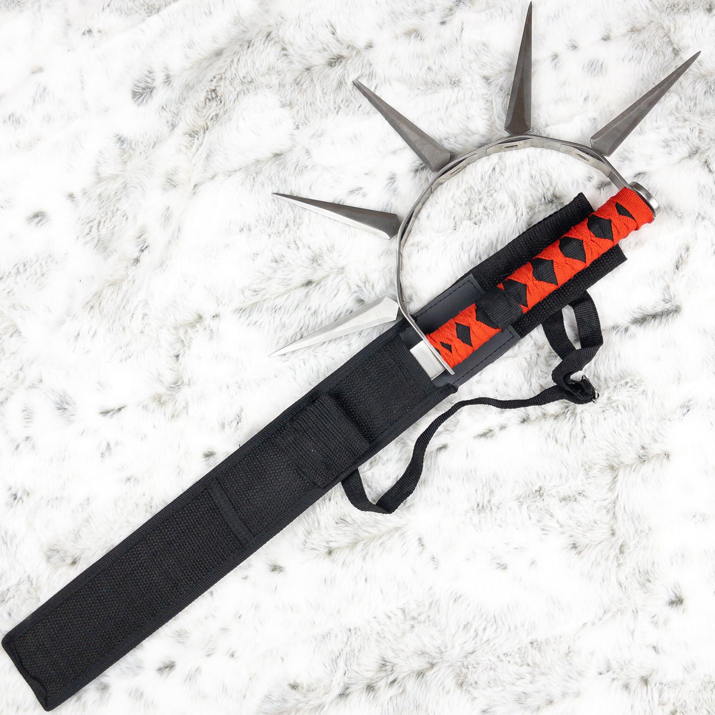 Focus Split Ninja Sword with Spiked Hand Guard