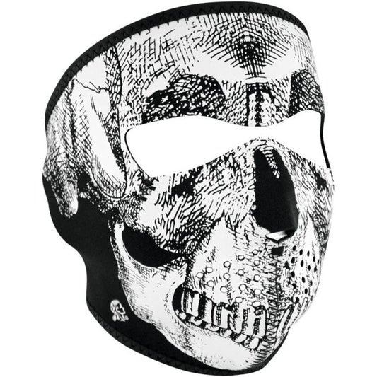 Zan Headgear Full Face Mask BW Skull