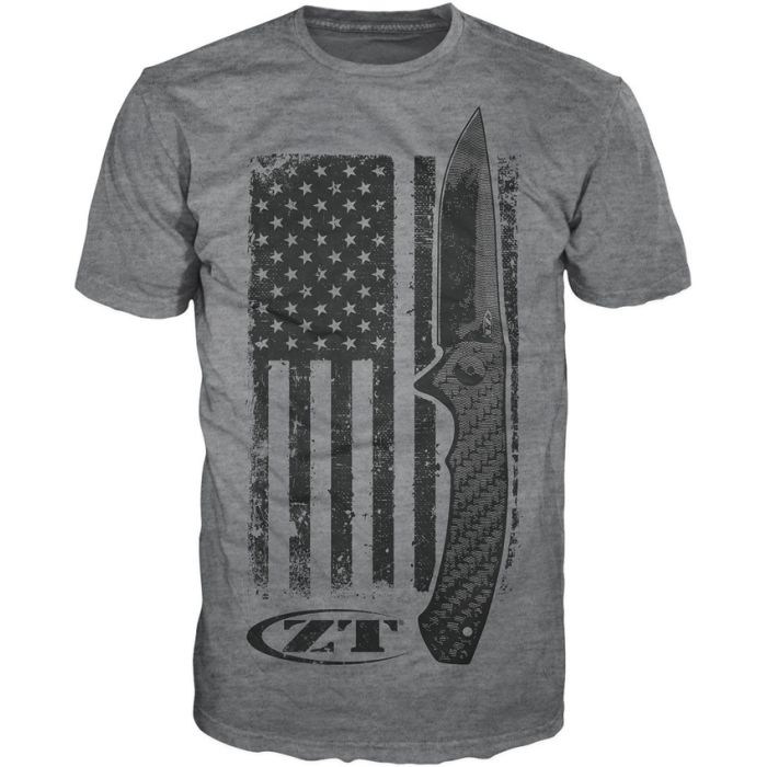 Zero Tolerance American Flag T-Shirt Large