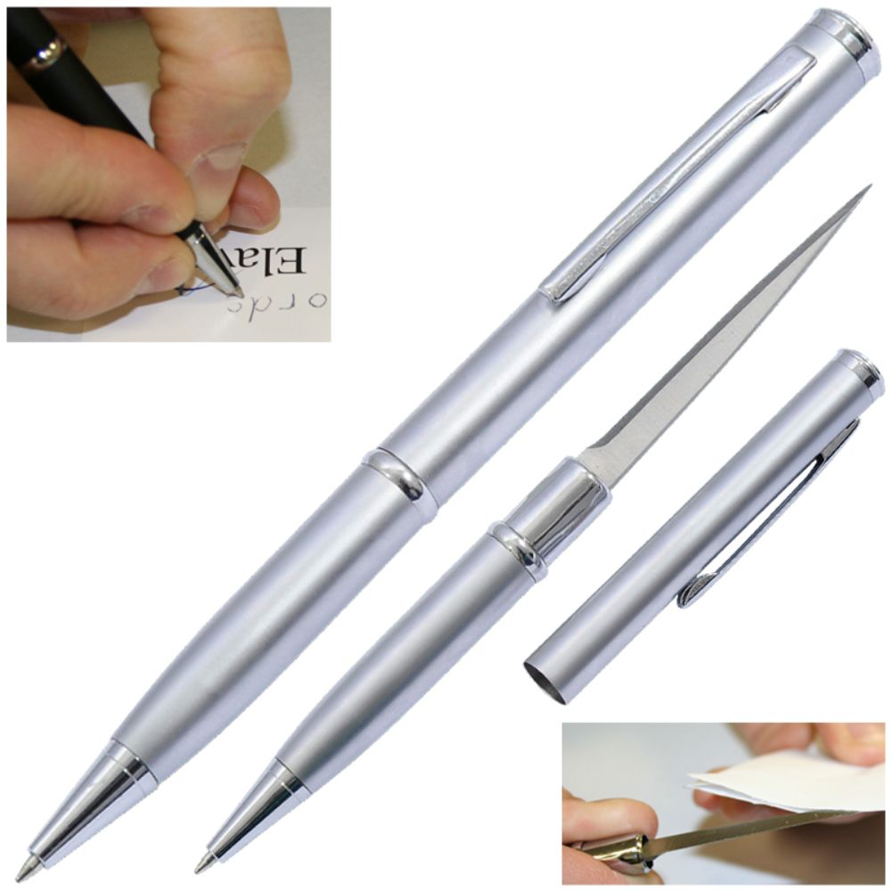 Elegant Executive Dozen Pen Knife Silver