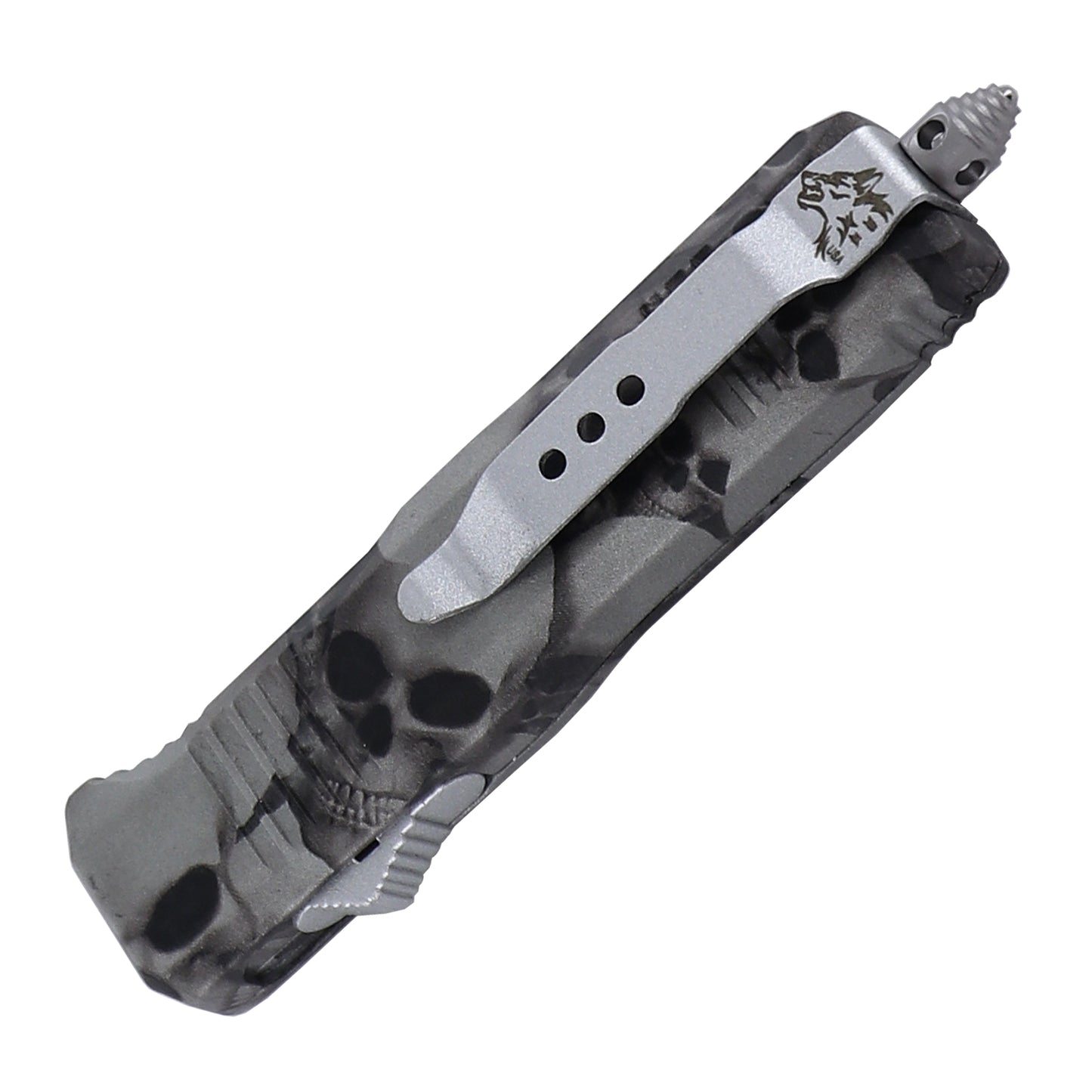 Sinister Skullz Mini Dual Action Automatic OTF Knife