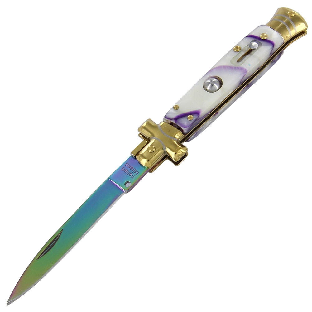 Automatic Pearl Rhapsody Stiletto Knife