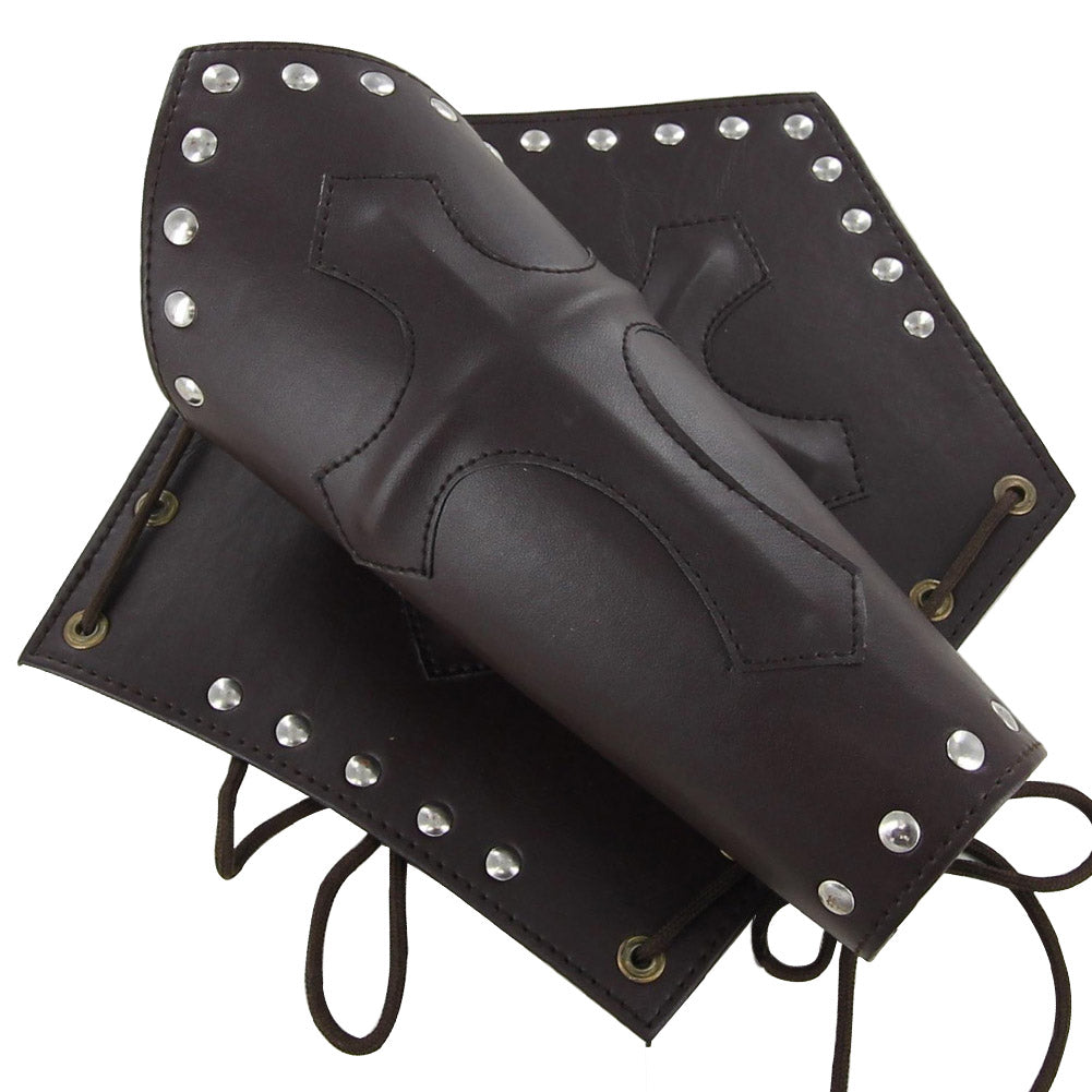 Bowmans Leather Renaissance Warfare Bracer Set