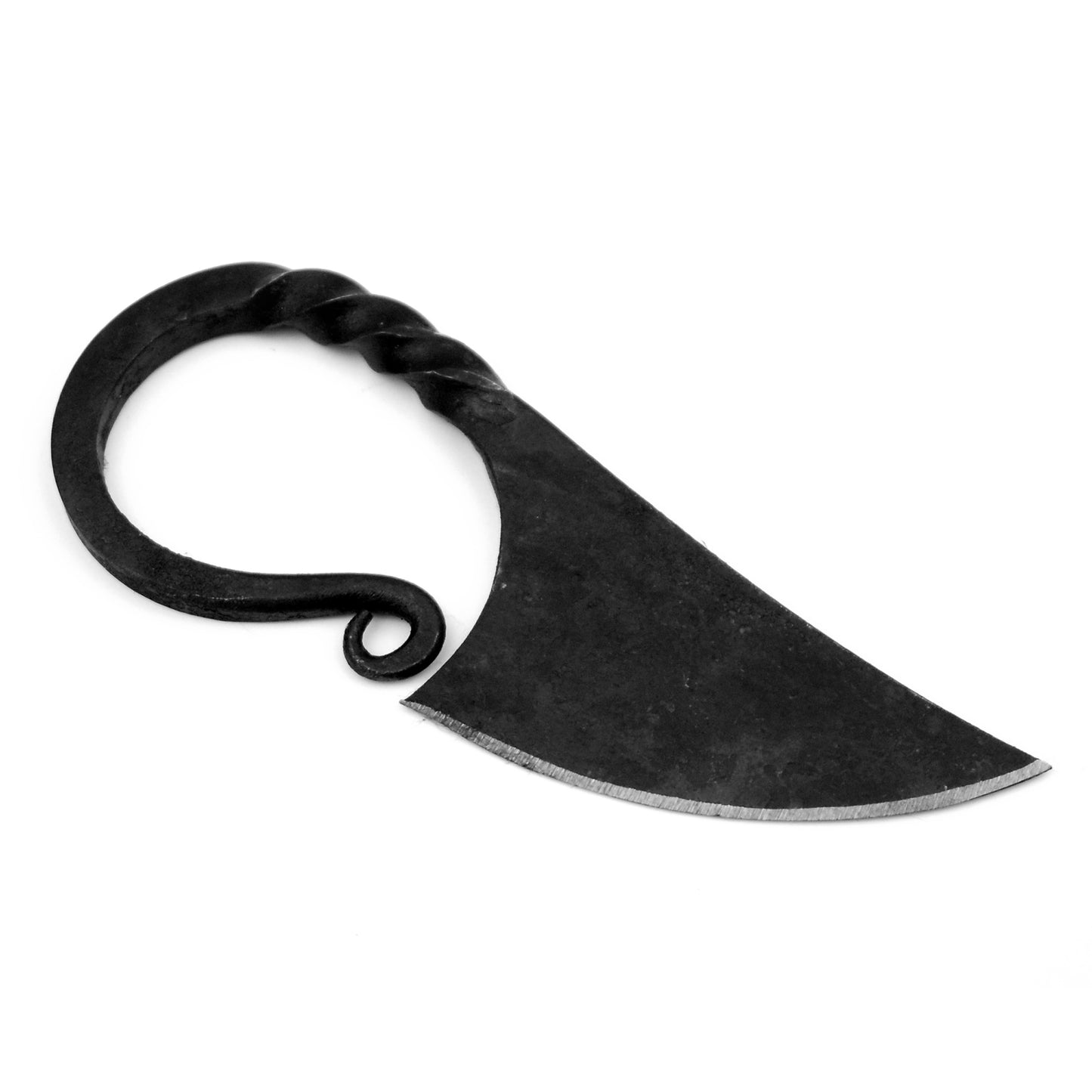 Medieval Hand Forged Scandinavian Pocket Neck Knife | Brown Sheath |