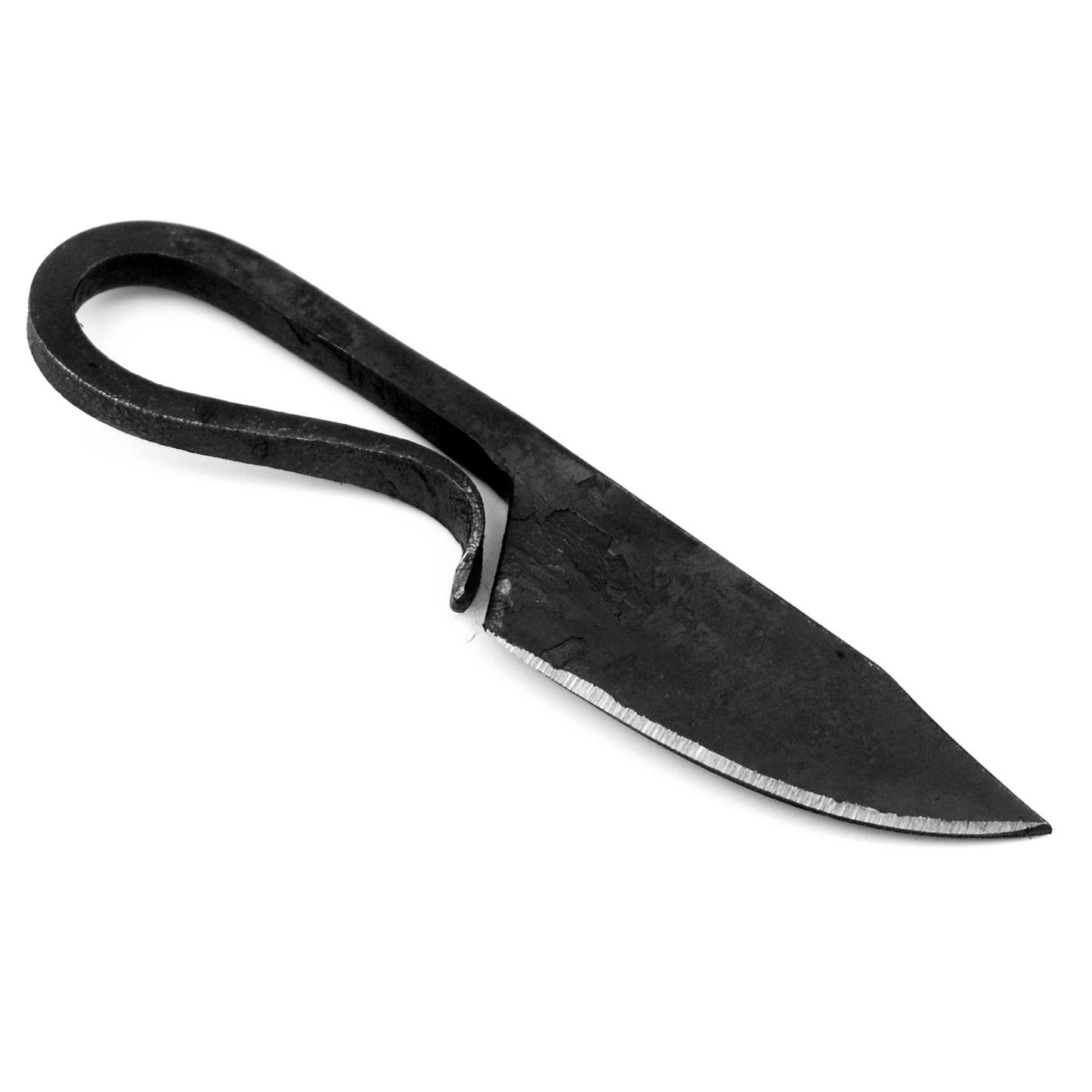 Hand Forged Medieval Outdoor Pocket Neck Knife | Black Sheath |