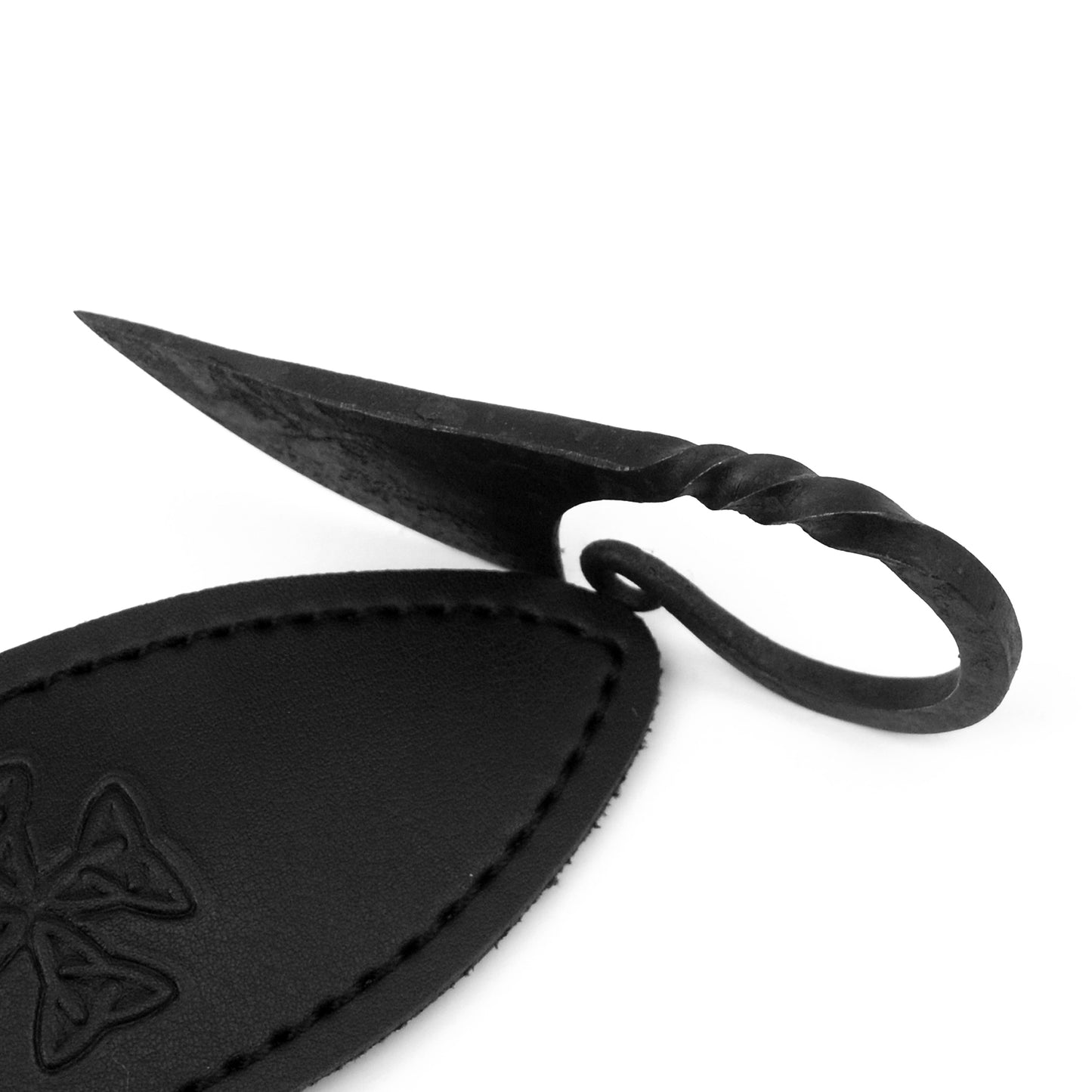 Medieval Hand Forged Scandinavian Pocket Neck Knife | Black Sheath |