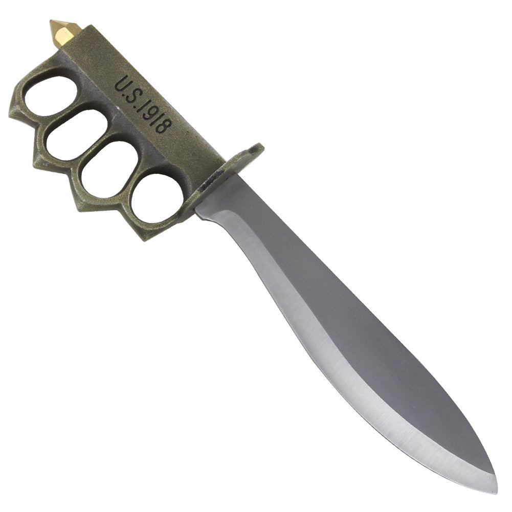 U.S. 1918 Brass Knuckle Bolo Trench Knife