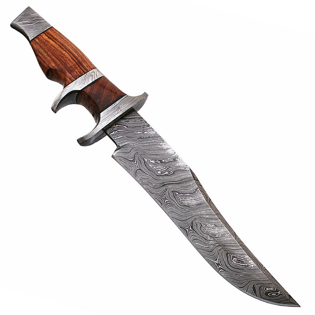 Custom Damascus Hunt For Life Ashbury Hunting Knife