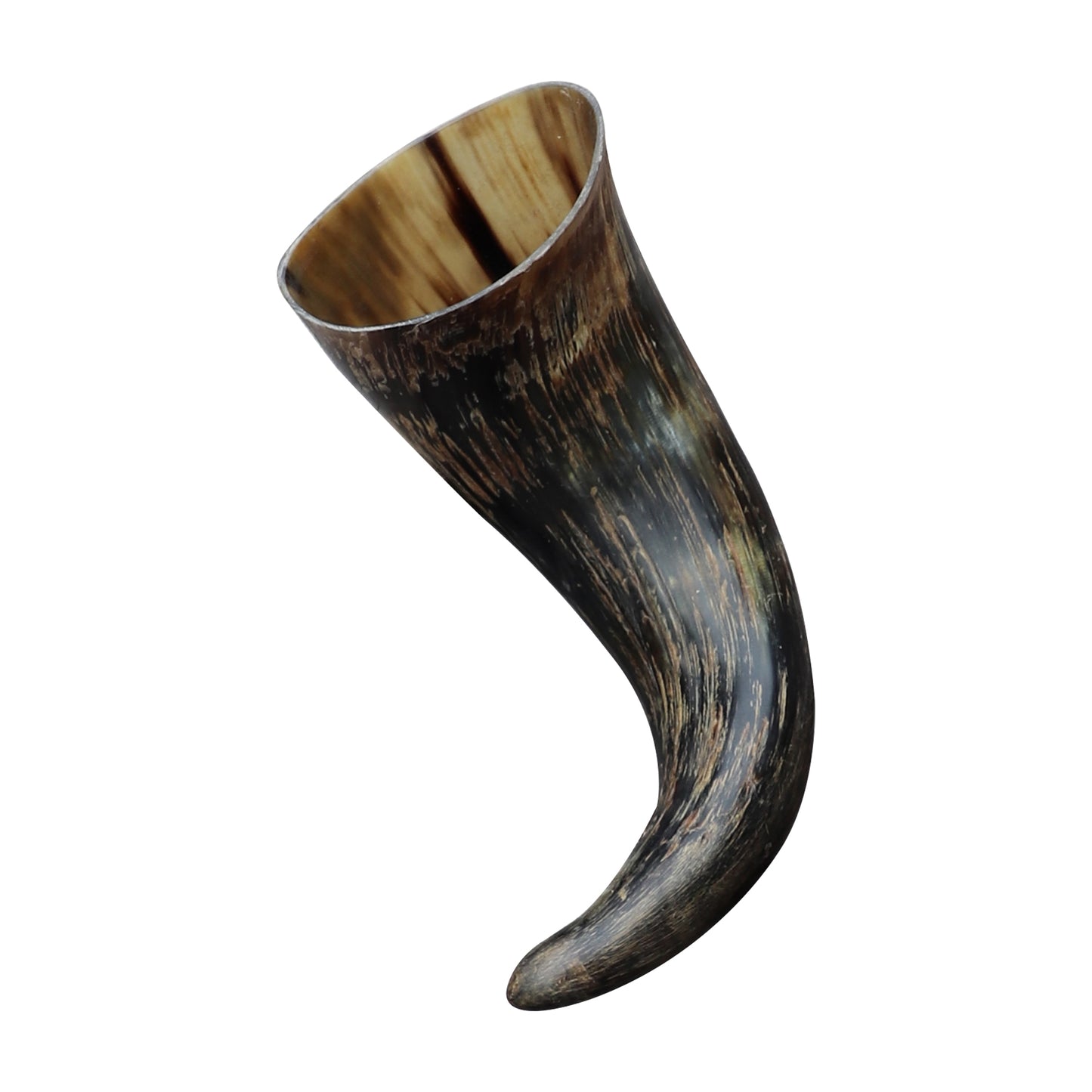 Distressed Raider Viking Drinking Horn with Leather Holster