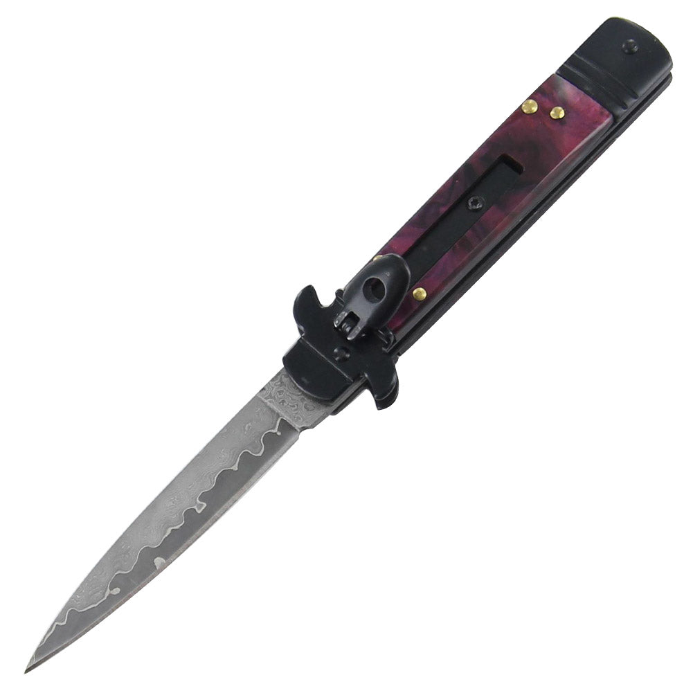 Automatic Sweet Merlot Stiletto Knife