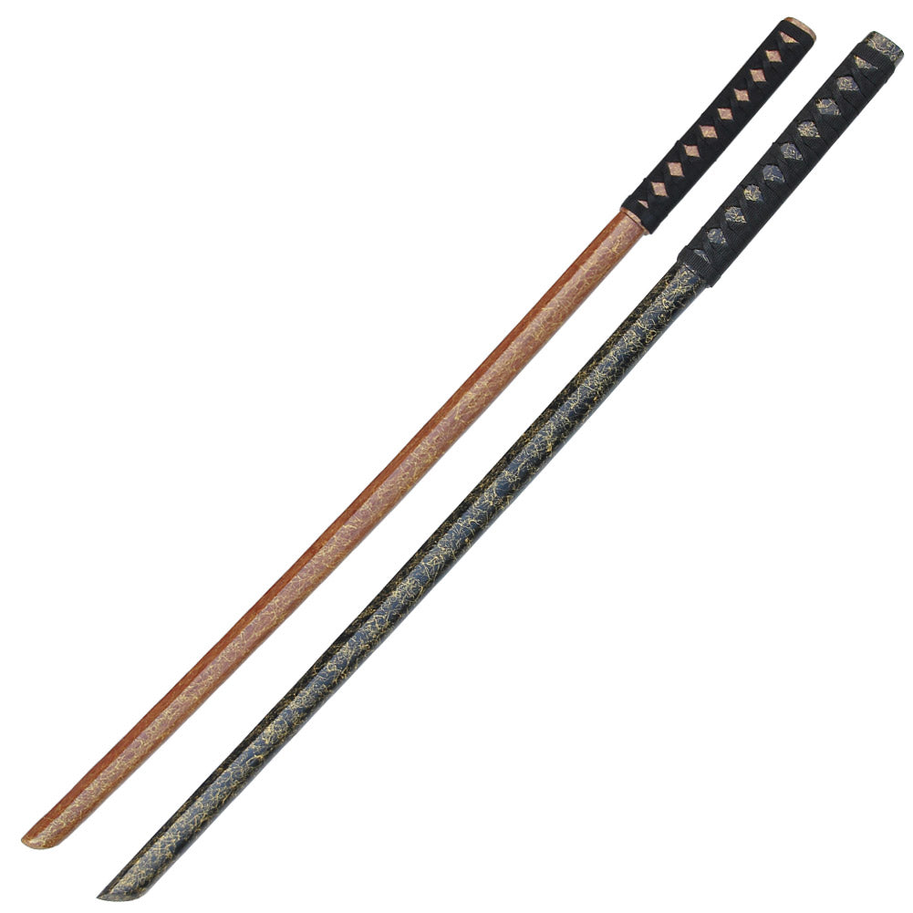 Double Back Strap Dual Golden Age Gold Weaver Bokken Set