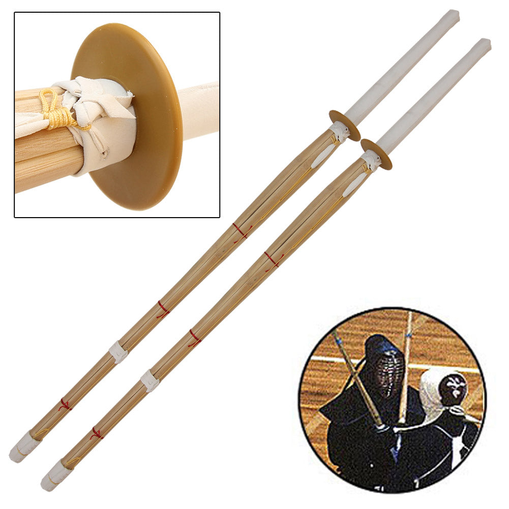 Dual Kendo Shinai Bamboo Practice Katana Set