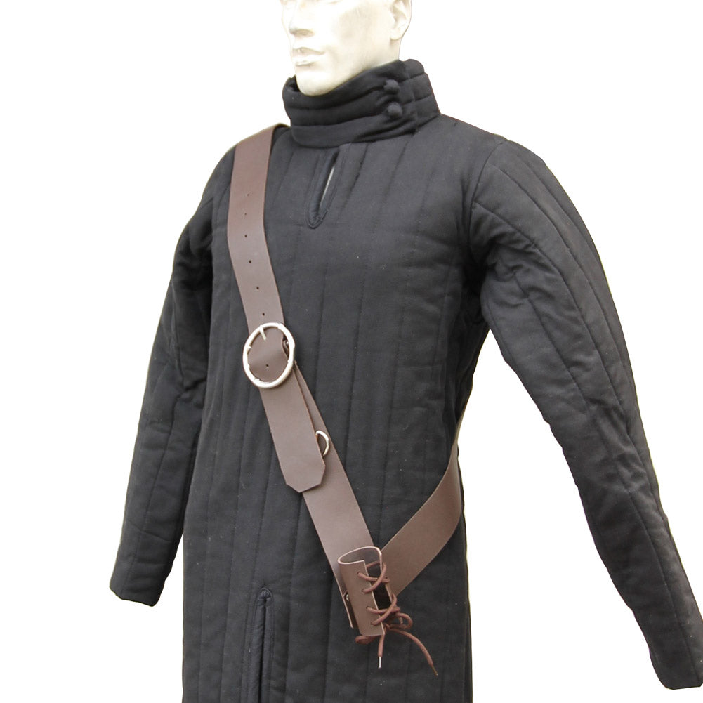 European Dark Gentry Leather Baldric