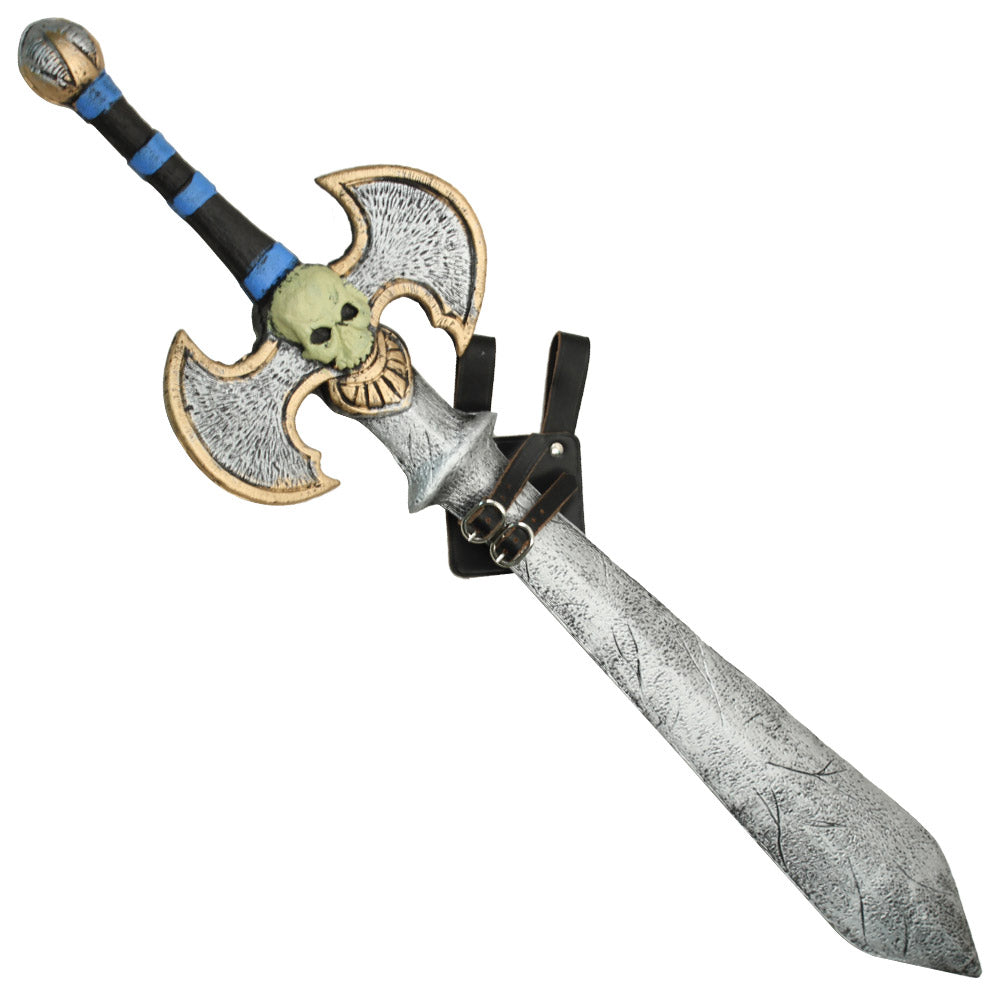 Fantasy Foam Death Knight Broadsword LARP FREE Frog Combo