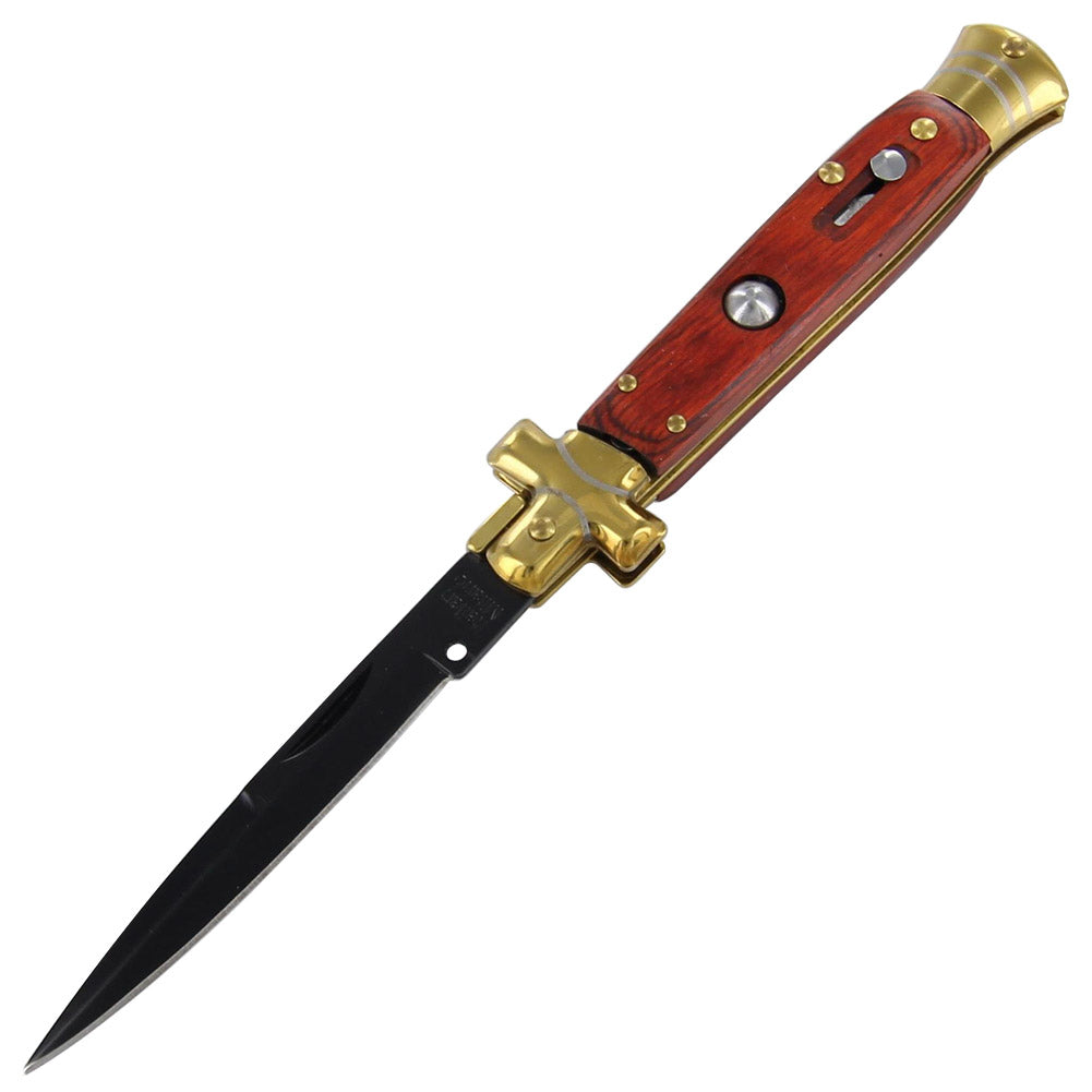 Golden Stiletto Santa Fe Automatic Knife