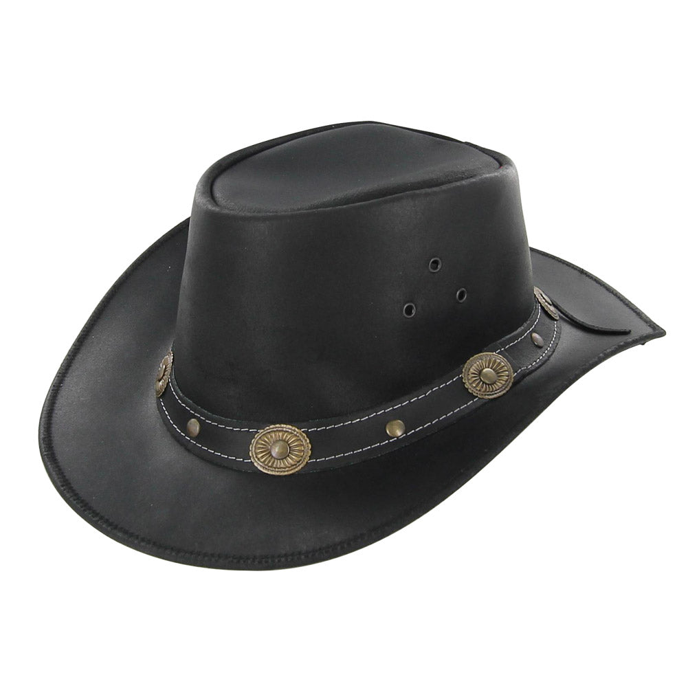 Leather Mustang Runner Outdoor Hat