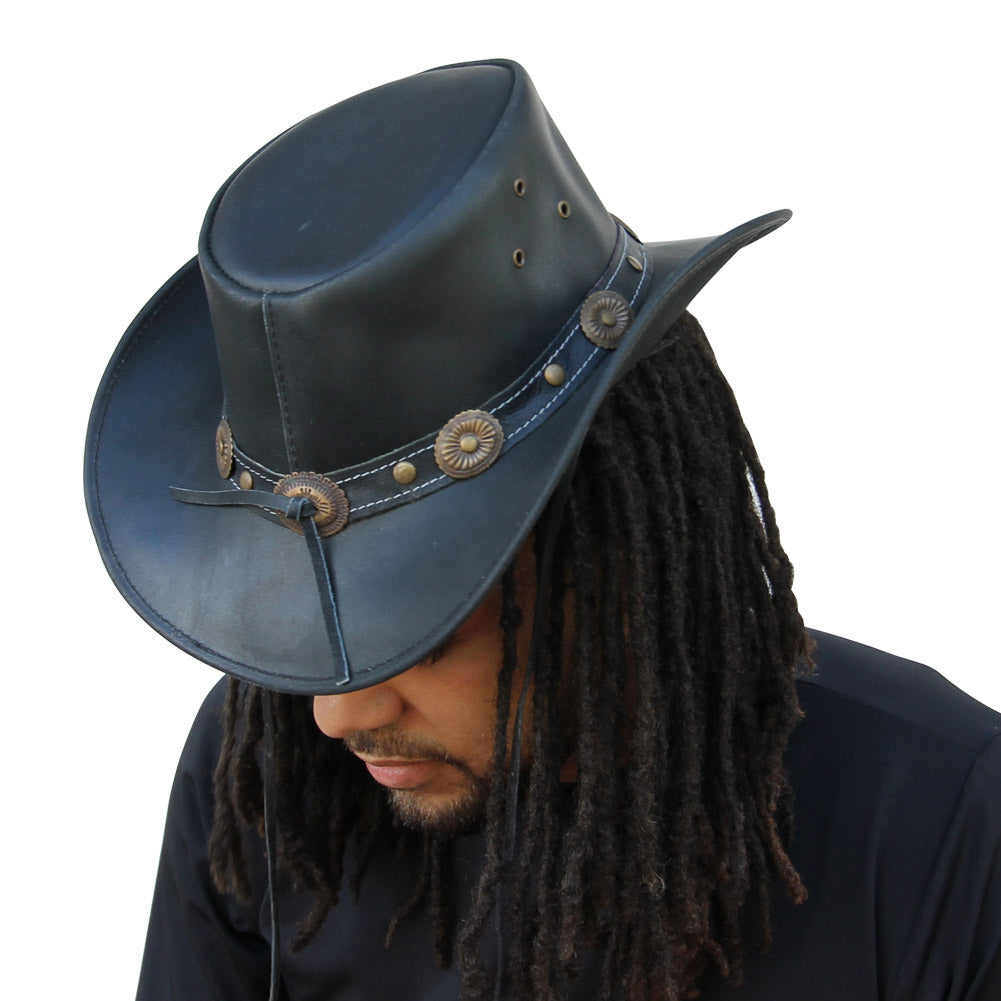 Leather Mustang Runner Outdoor Hat