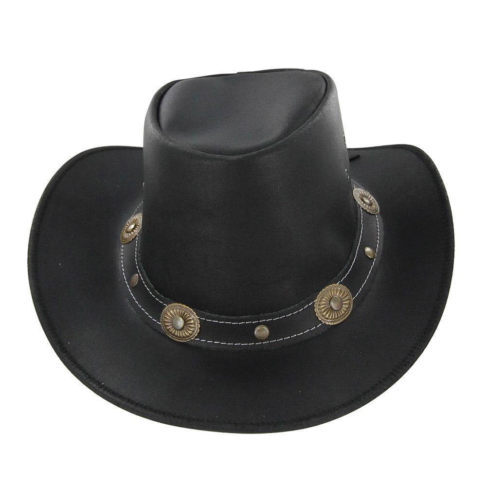 Leather Mustang Runner Outdoor Hat