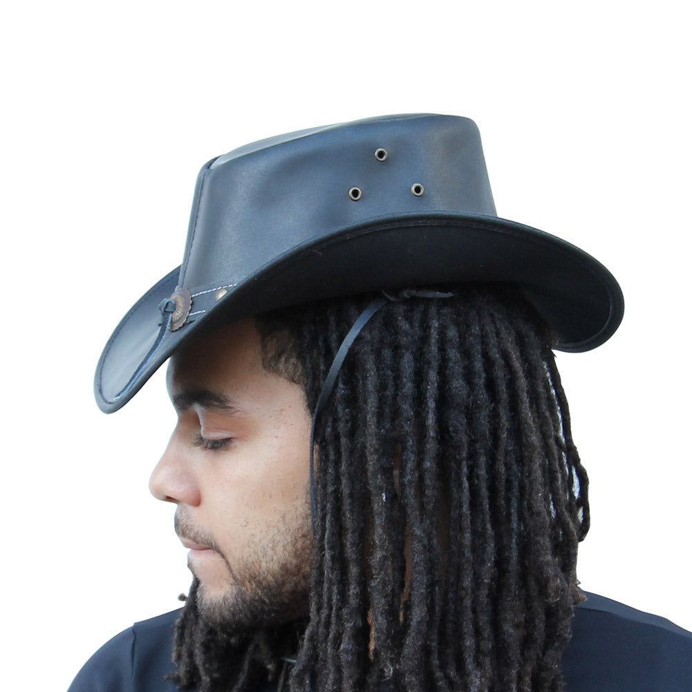 Outdoor Leather American Stockyard Hat