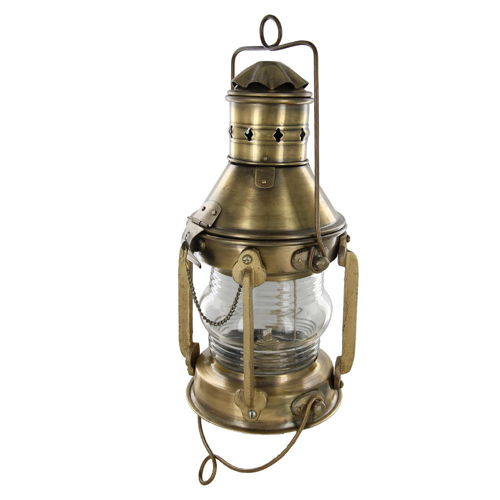 Merchant Vessel Antique Brass Anchor Lantern