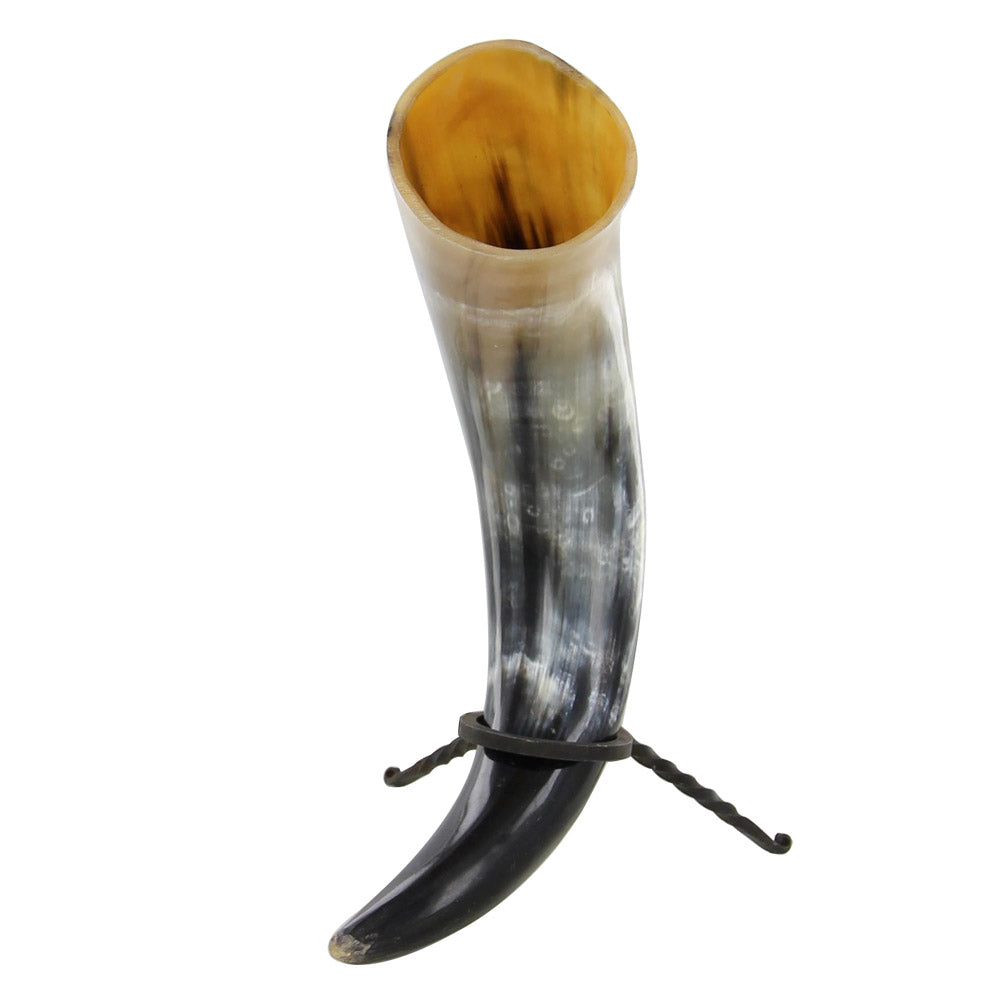 Bottoms Up All Natural Drinking Horn