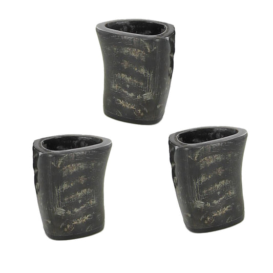 Throw Em Back Buffalo Horn Shot Glass Set