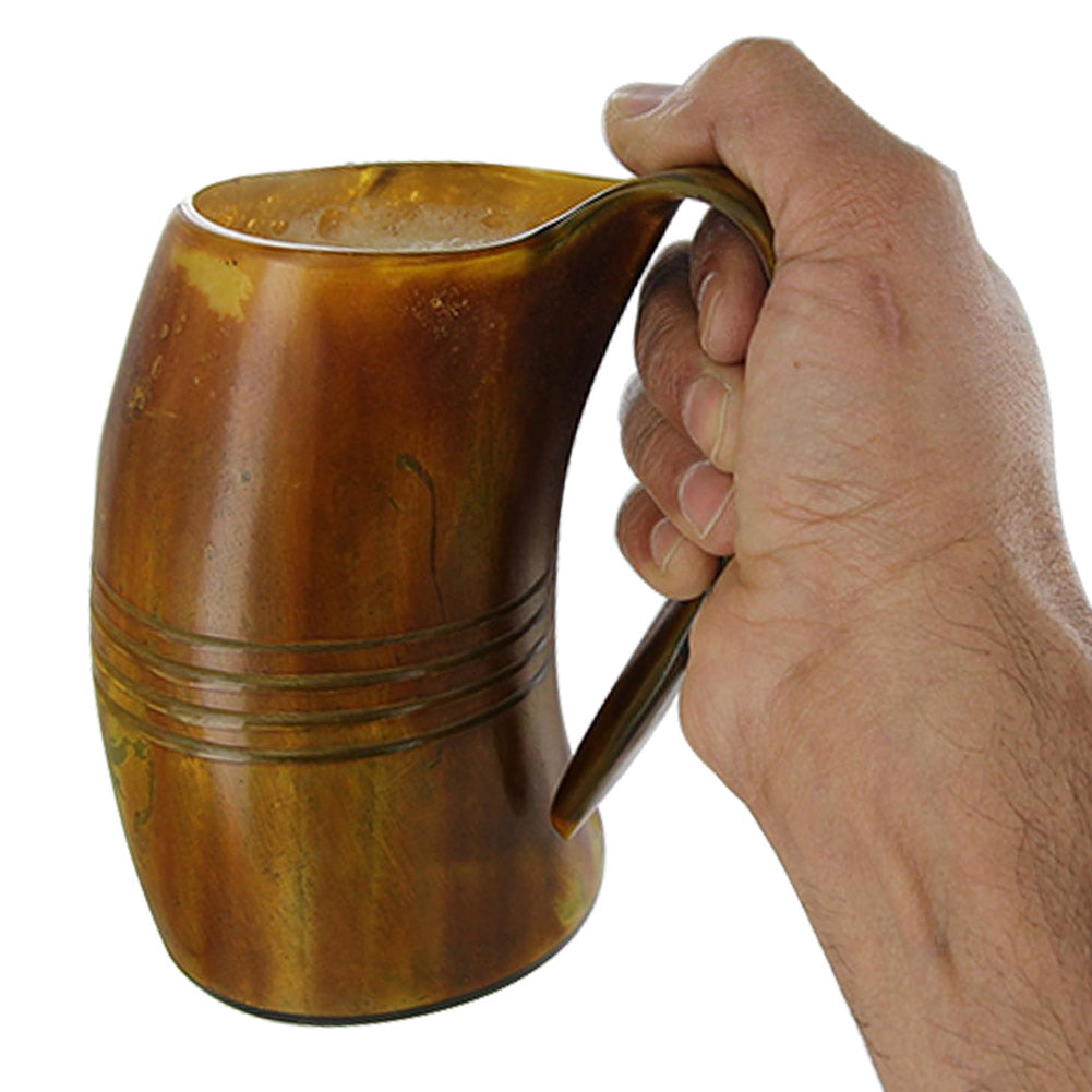 Handmade Midsummer Celebratory Viking Horn Tankard