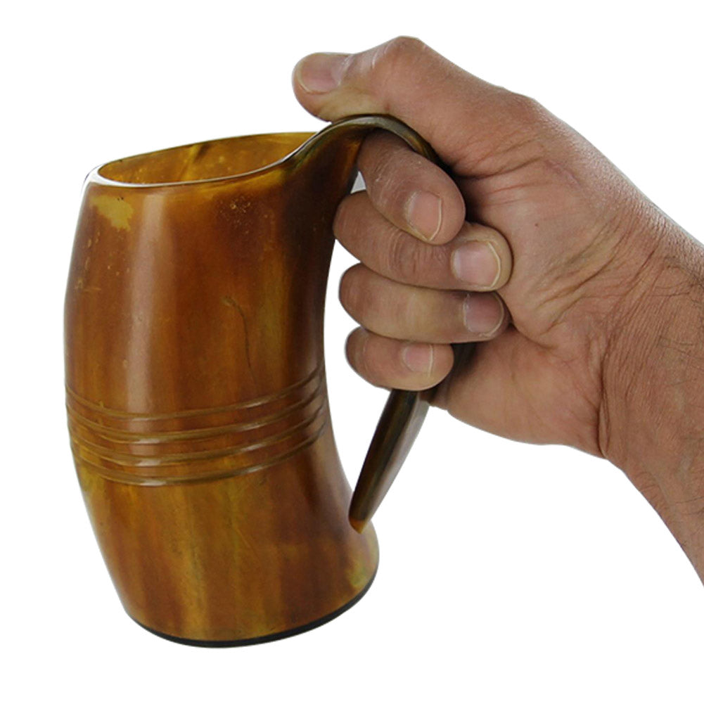 Handmade Midsummer Celebratory Viking Horn Tankard