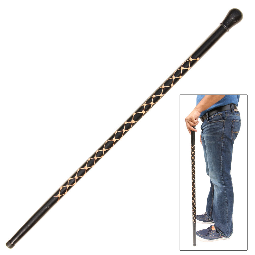 Handmade Eucalyptus Tribal Malawi Walking Cane